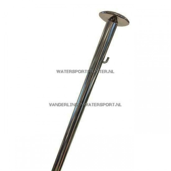 Vlaggenstok RVS Bermuda Platte Knop 60 cm