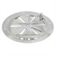 Ventilatierozet RVS Rond 125 mm