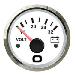 voltmeter 18-32v white-glossy