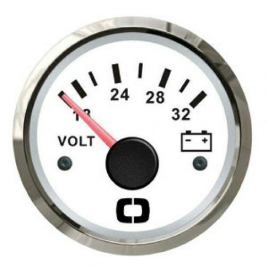 voltmeter 18-32v white-glossy