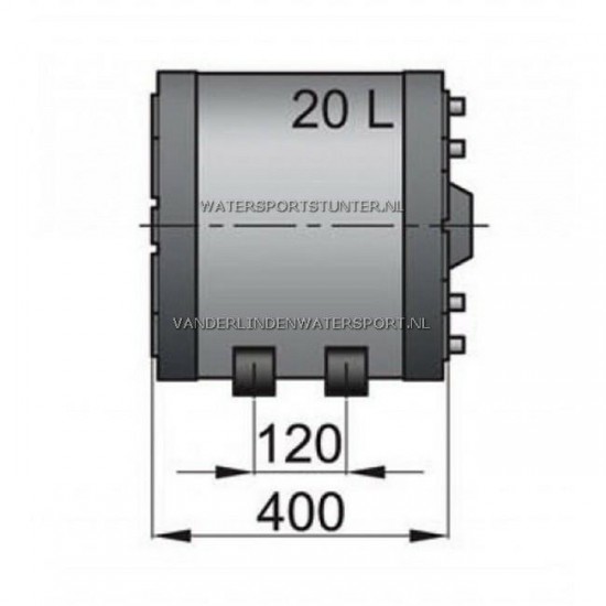 Vetus Boiler Dubbele Wand 20 Liter - WHD020
