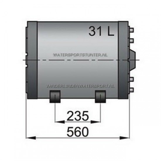 Vetus Boiler Dubbele Wand 31 Liter - WHD031