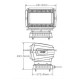 Hollex Zoeklicht LED 10-30 Volt 60 Watt + Afstandbediening Draadloos